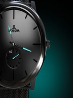 Skylona Minimalist Mesh Watch (Blue)