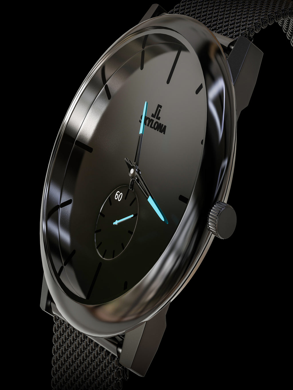 Skylona Minimalist Mesh Watch (Blue)
