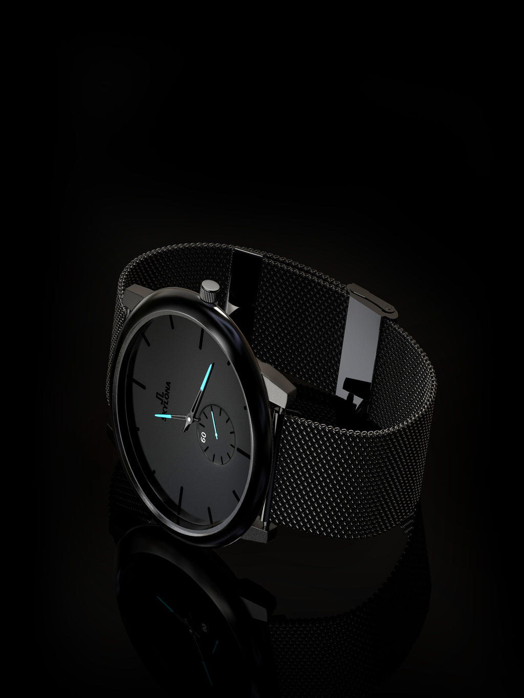 Skylona Minimalist Mesh Watch (Blue)
