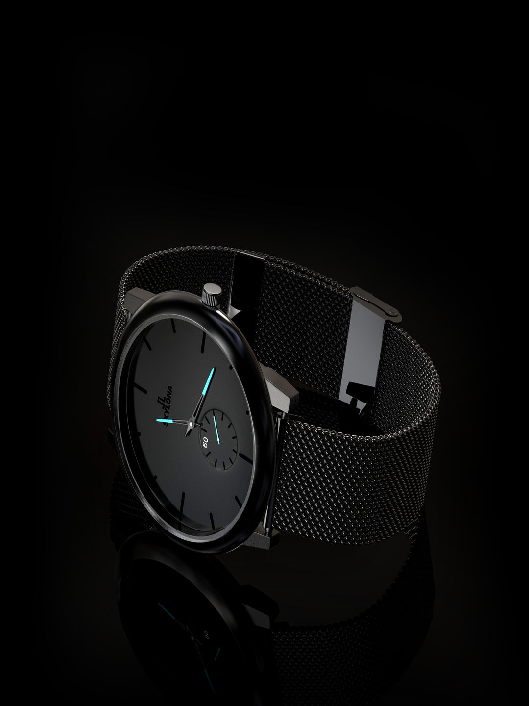 Skylona Minimalist Mesh Watch (Blue)