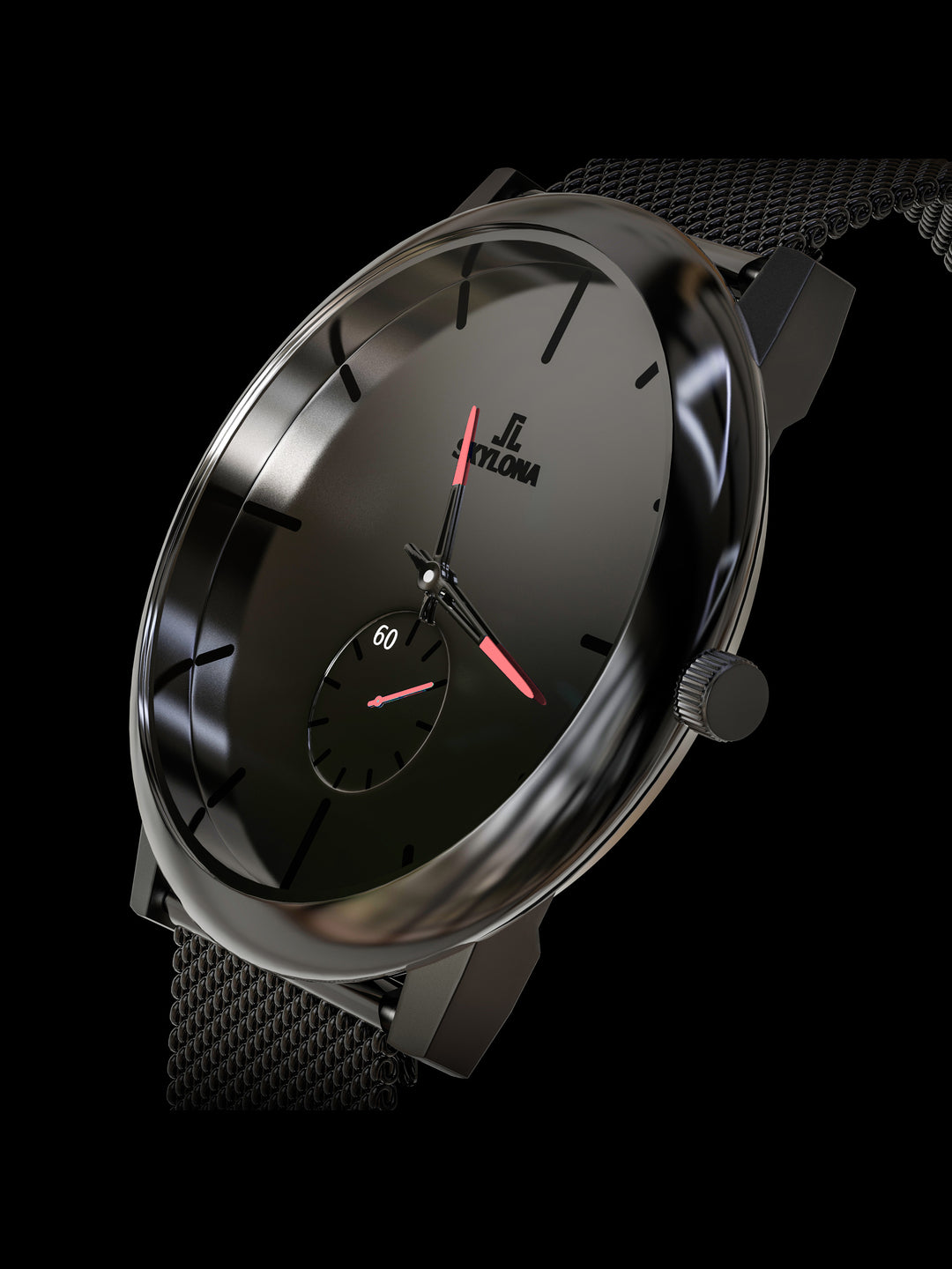 Skylona Minimalist Mesh Watch (Pink)