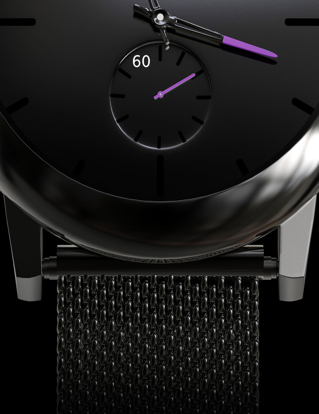Skylona Minimalist Mesh Watch (Purple)