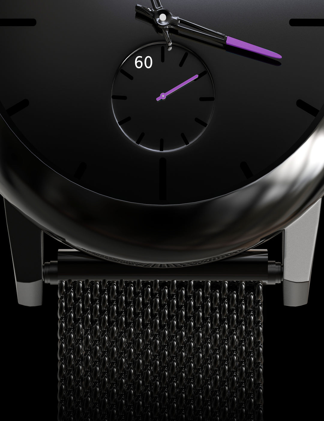 Skylona Minimalist Mesh Watch (Purple)