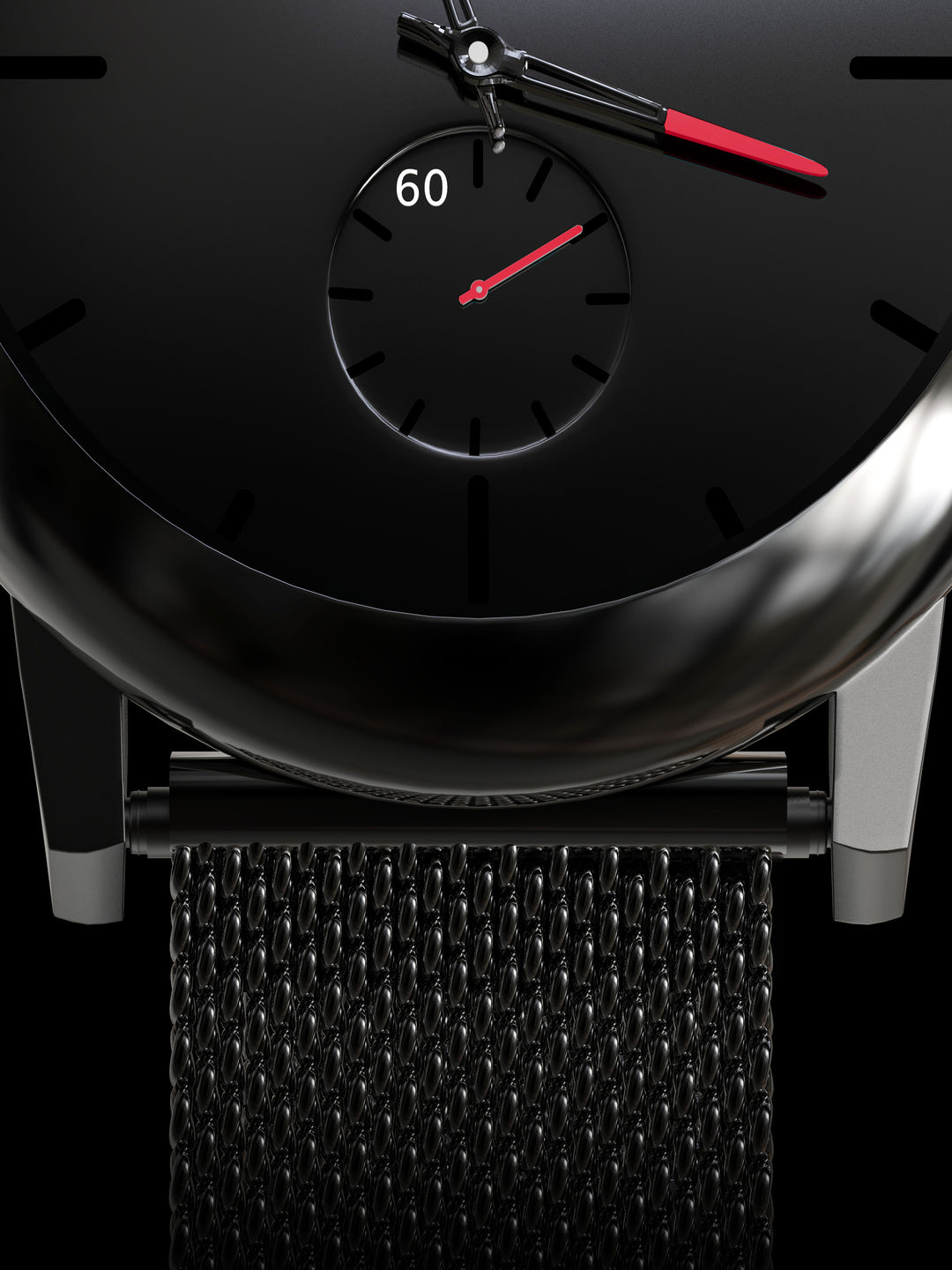 Skylona Minimalist Mesh Watch (Red)