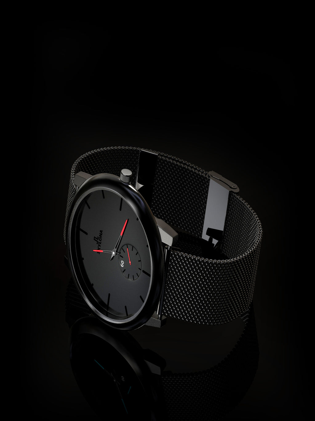 Skylona Minimalist Mesh Watch (Red)