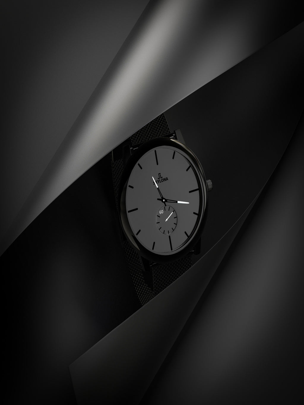 Skylona Minimalist Mesh Watch (White)